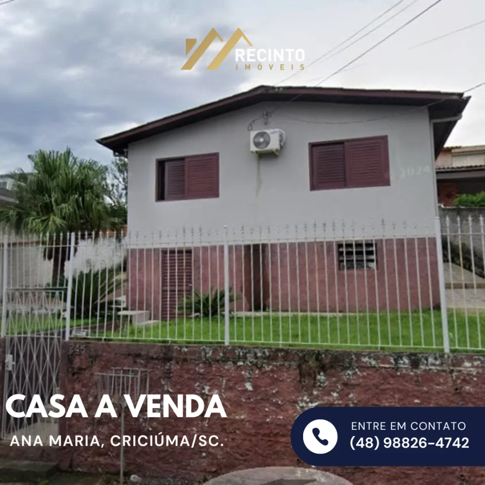 Foto do imóvel Casa à venda bairro Ana Maria, Criciúma/SC