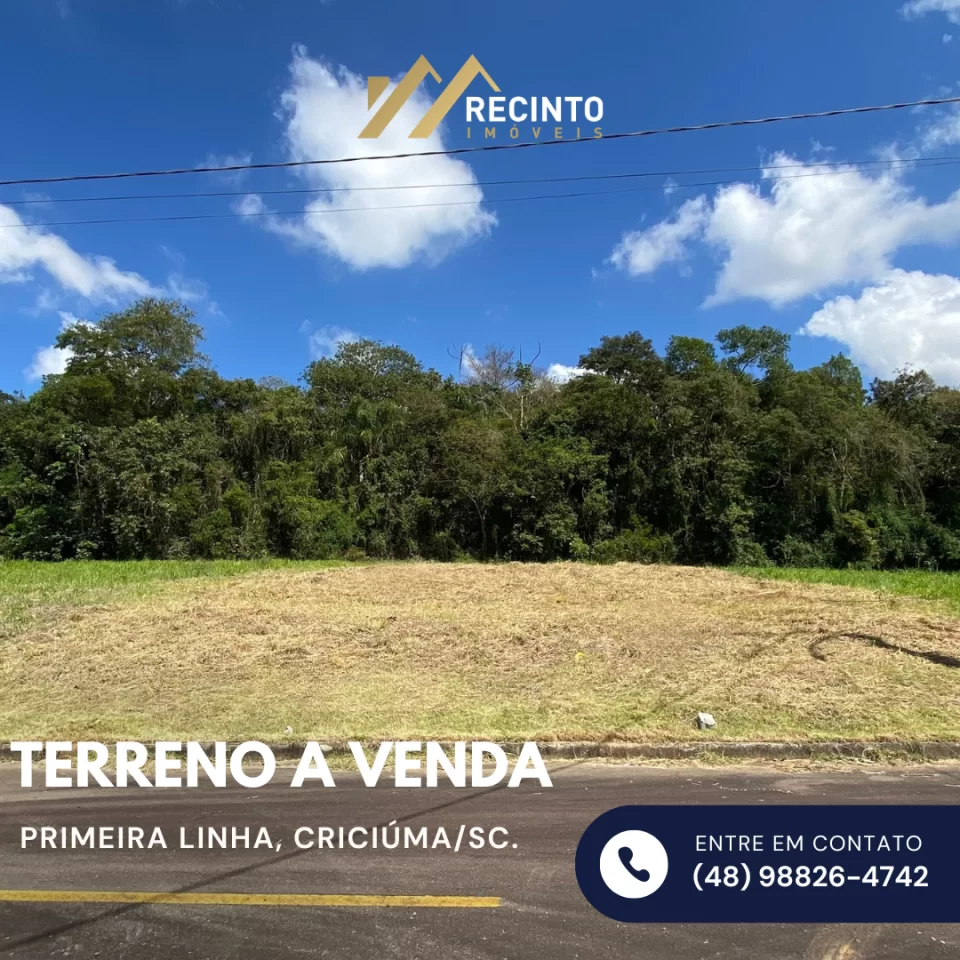 Foto do imóvel Terreno à venda localizado no bairro Primeira Linha em Criciúma/SC